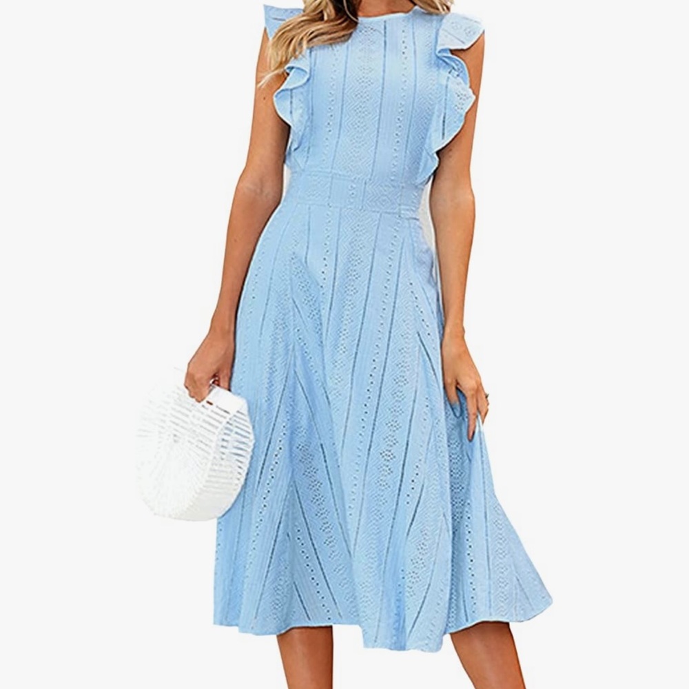 Elegant Summer A-Line Midi Dress
